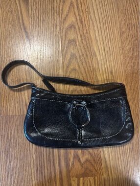 Vintage Y2K Guess Small Black Baguette Handbag